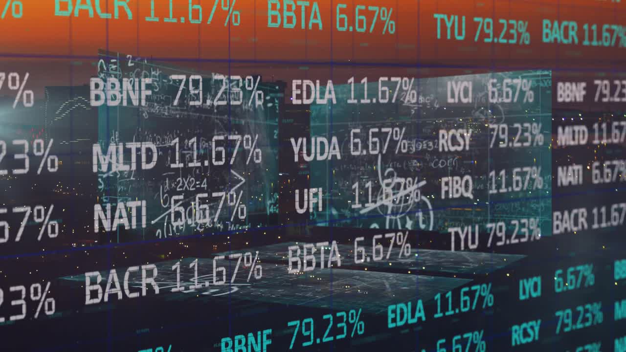 Dati finanziari ed equazioni matematiche su città