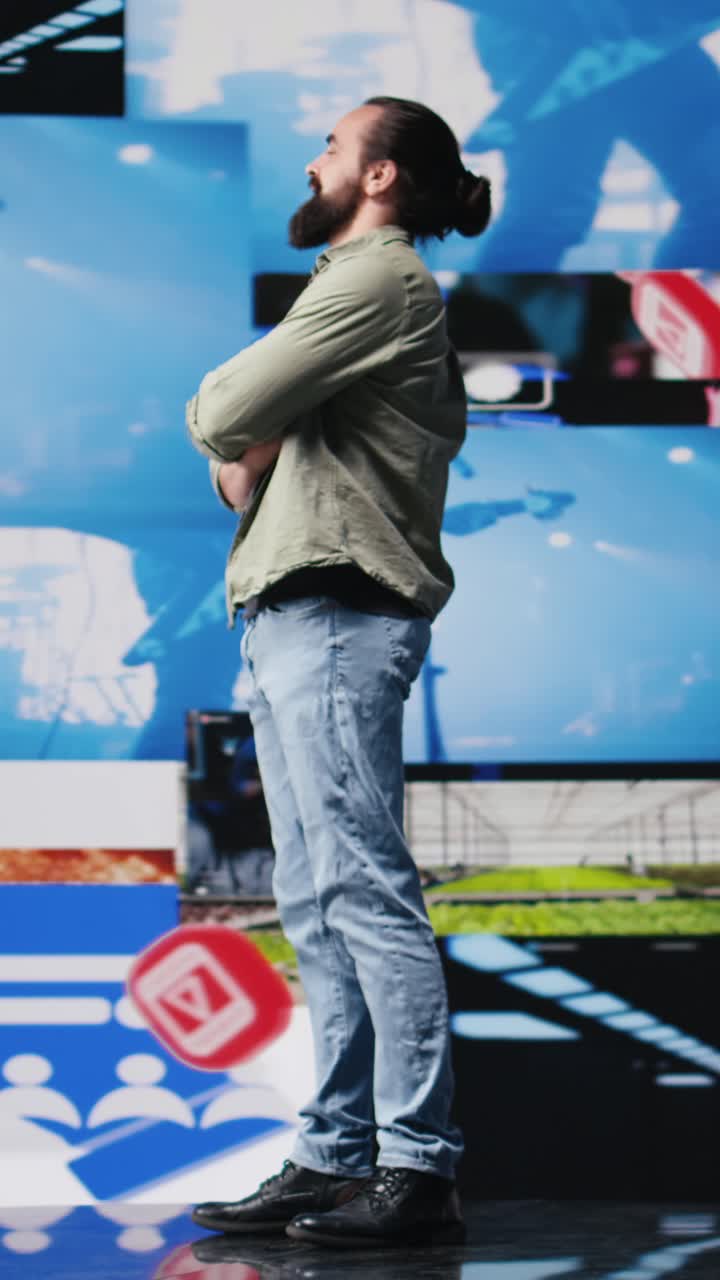 Vertical Video Digital lifestyle of a trend setter navigating real time notifications