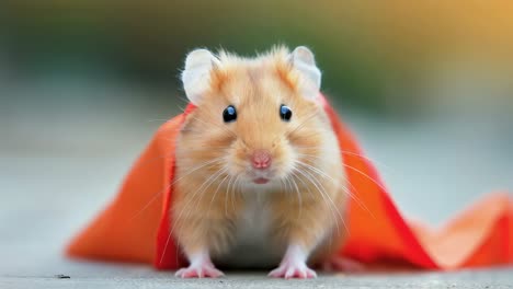 cute hamster superhero