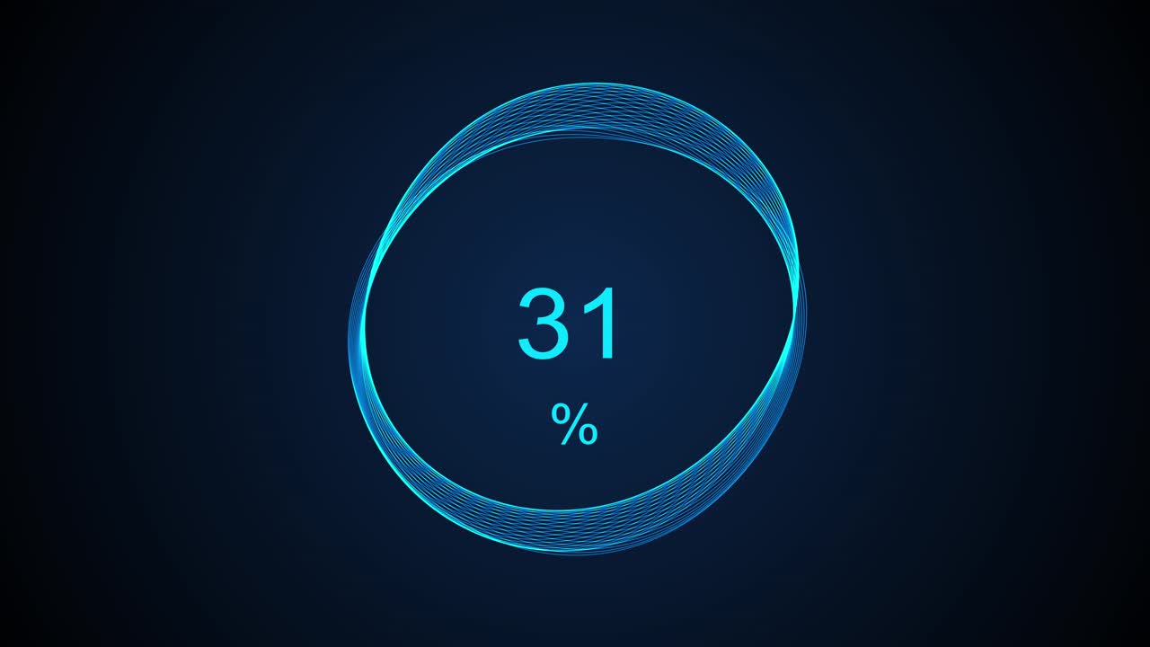 Digital glowing battery fast charging indicator grid animation power and electricity accumulator