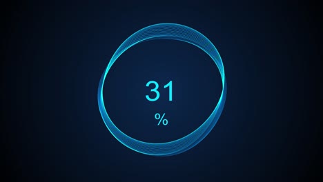 digital glowing battery fast charging indicator grid animation power and electricity accumulator