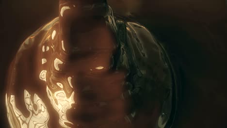 gorgeous closeup of silky chocolate syrup as it's being poured.