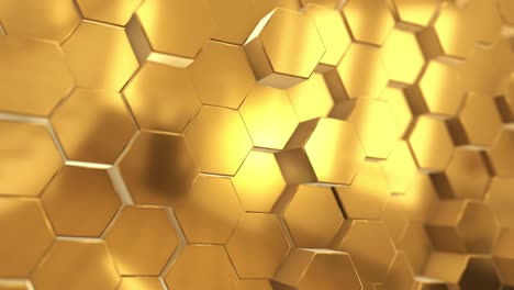 gold hexagonal pattern background