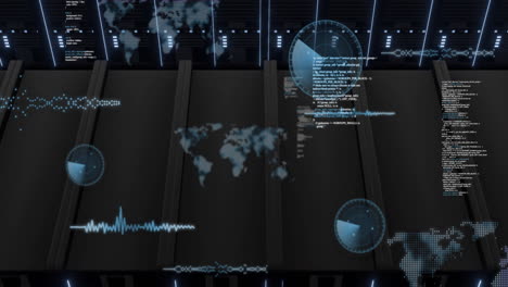 Animation-of-data-processing-over-computer-servers