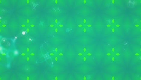 animation of snow falling over moving flowers