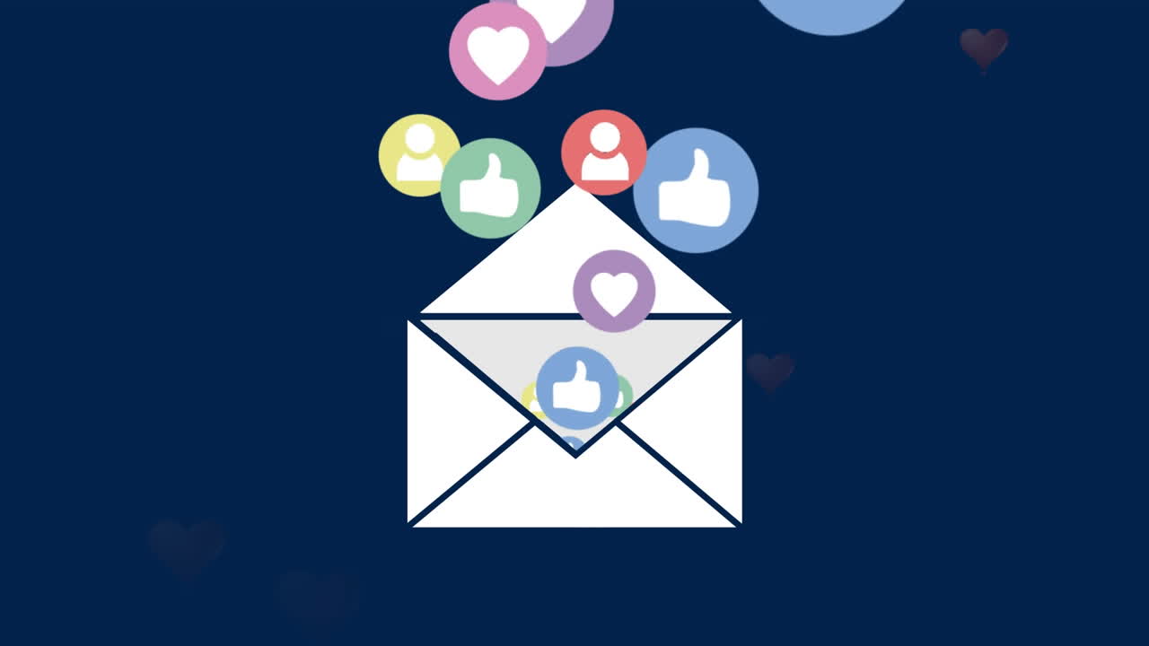 анимация иконок с конвертом и обработка данных