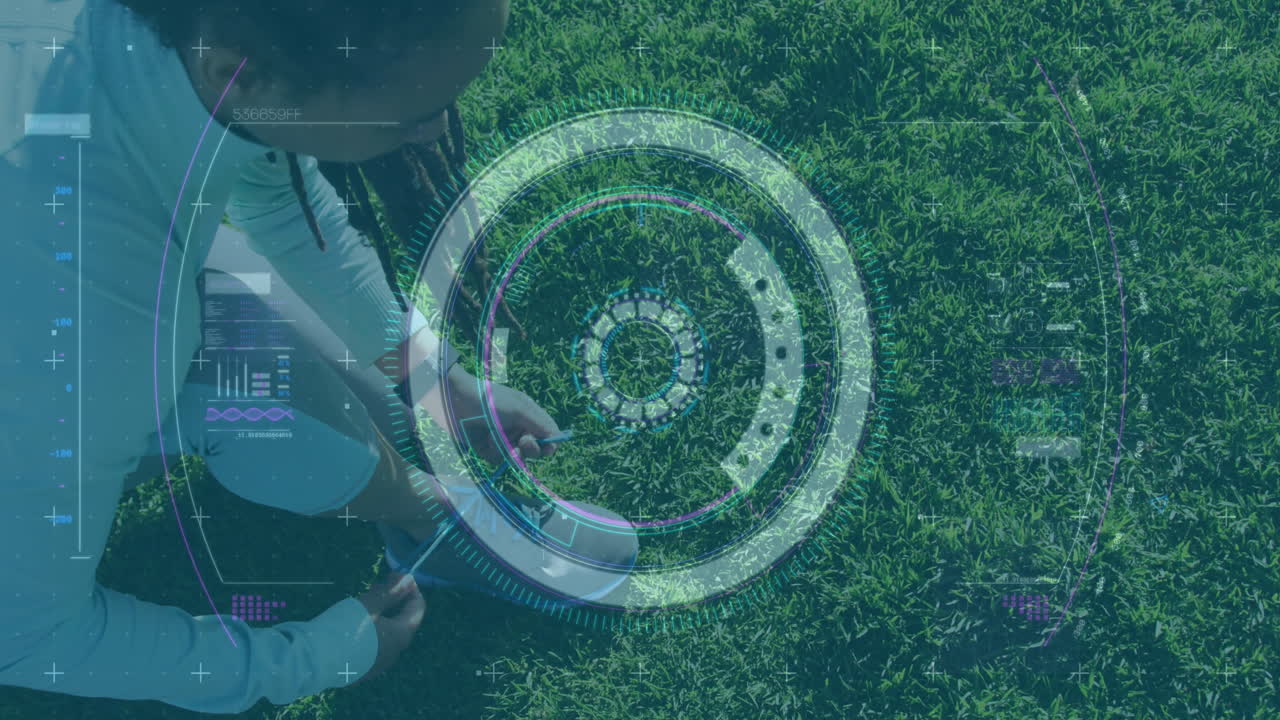 잔디 에 신발 을  ⁇ 는 여자 에 대한 통계 와 그래프 의 애니메이션