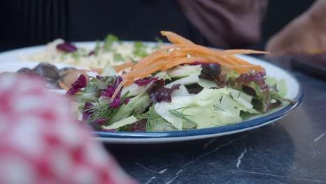 healthy salad with vegetables