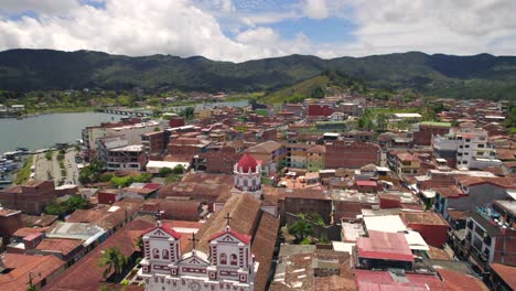 beautiful cathedral and architecture of guatape latin picturesque village