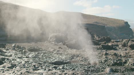 marine geyser blowing seawater in daytime