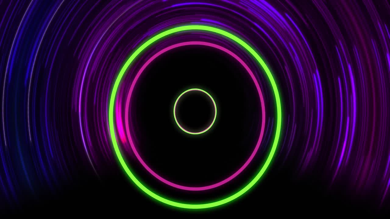 animación del túnel de rastros de luz brillante de la transferencia de datos