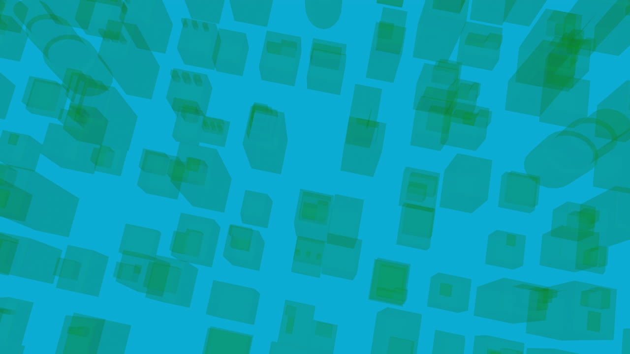 dibujo arquitectónico 3d del paisaje urbano 4k