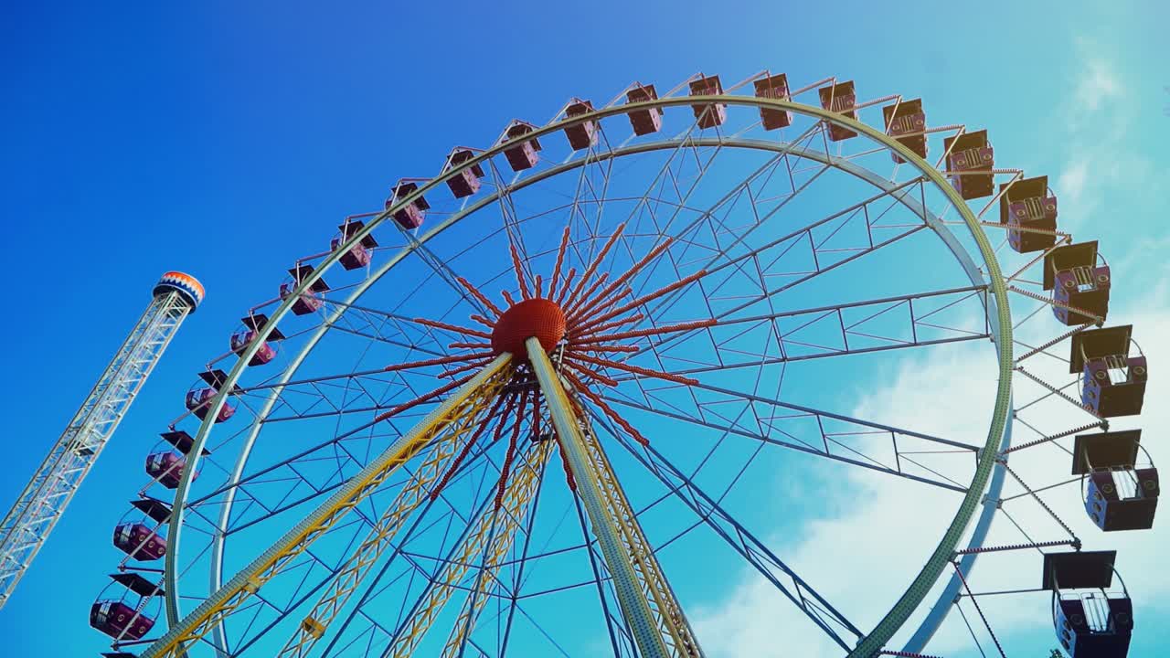 Ferris wheel on amusement park