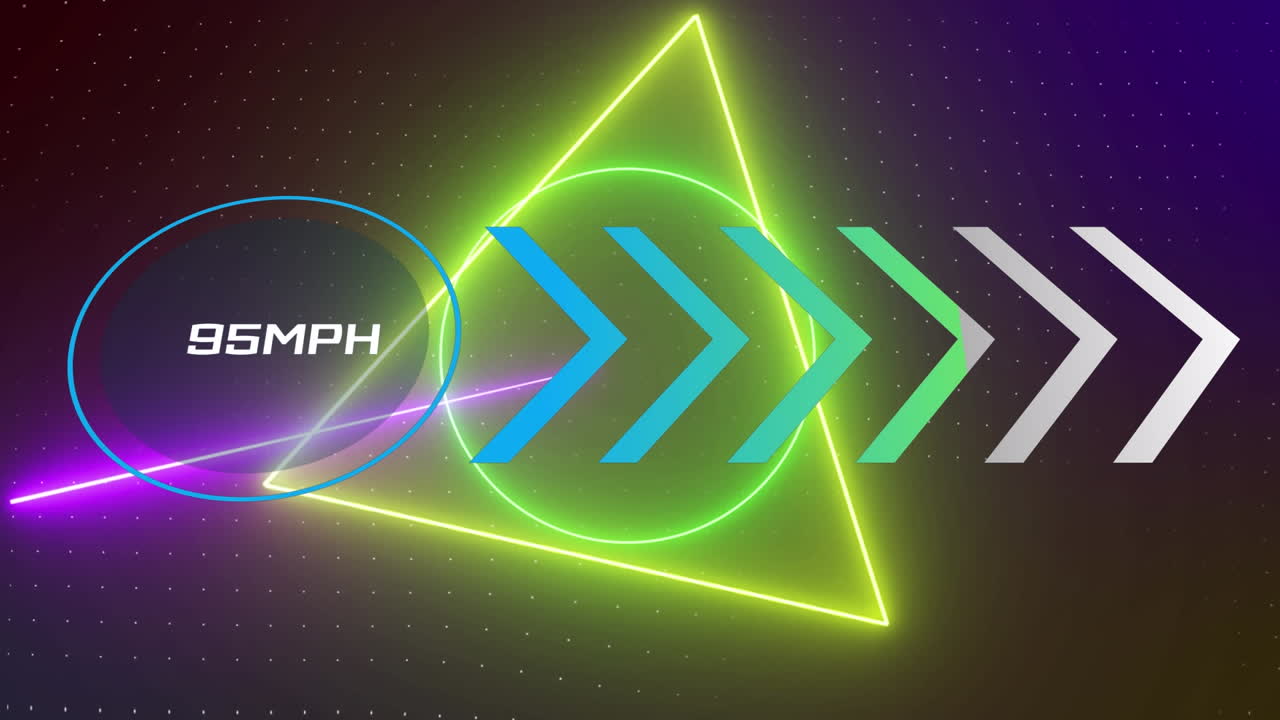animaciones de formas geométricas sobre un fondo oscuro