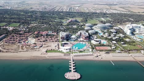 aerial view of a luxurious resort in turkey