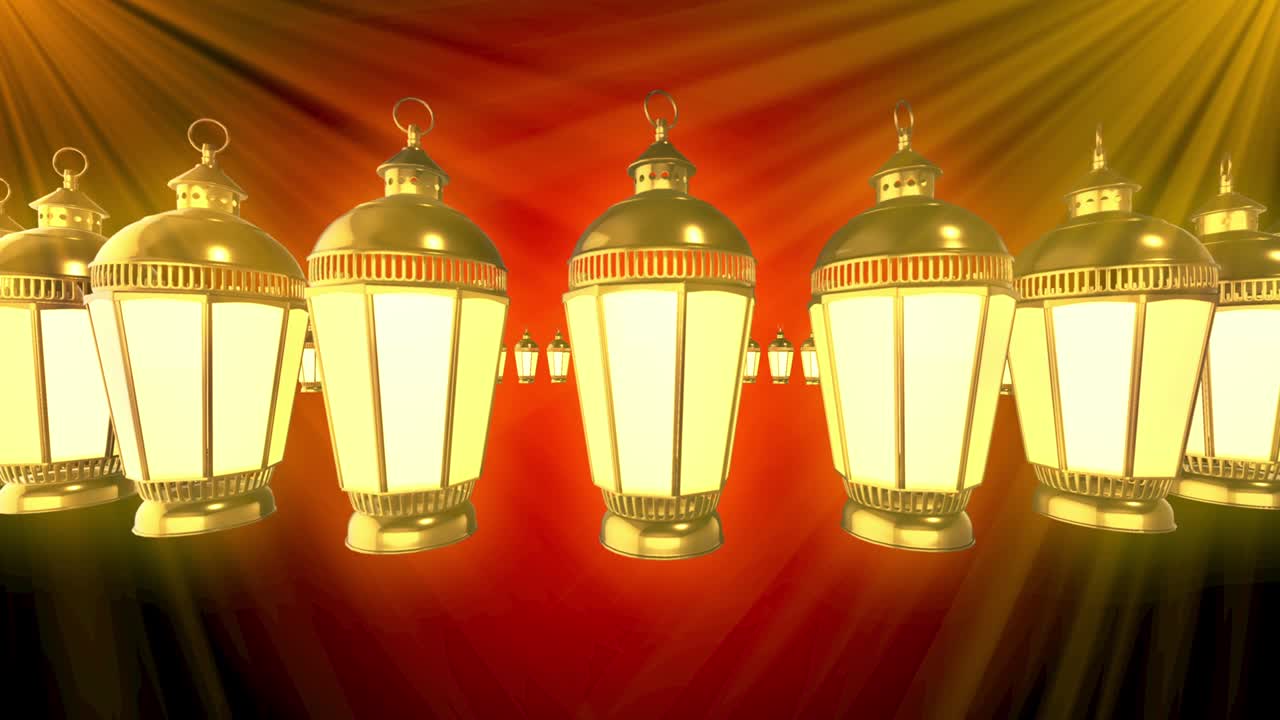 빛나는 등불 축제 루프 애니메이션