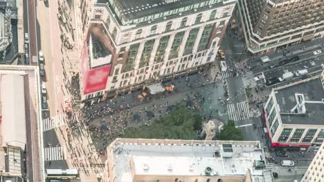 new york city , usa, timelapse - the new york city midtown crowd motion.