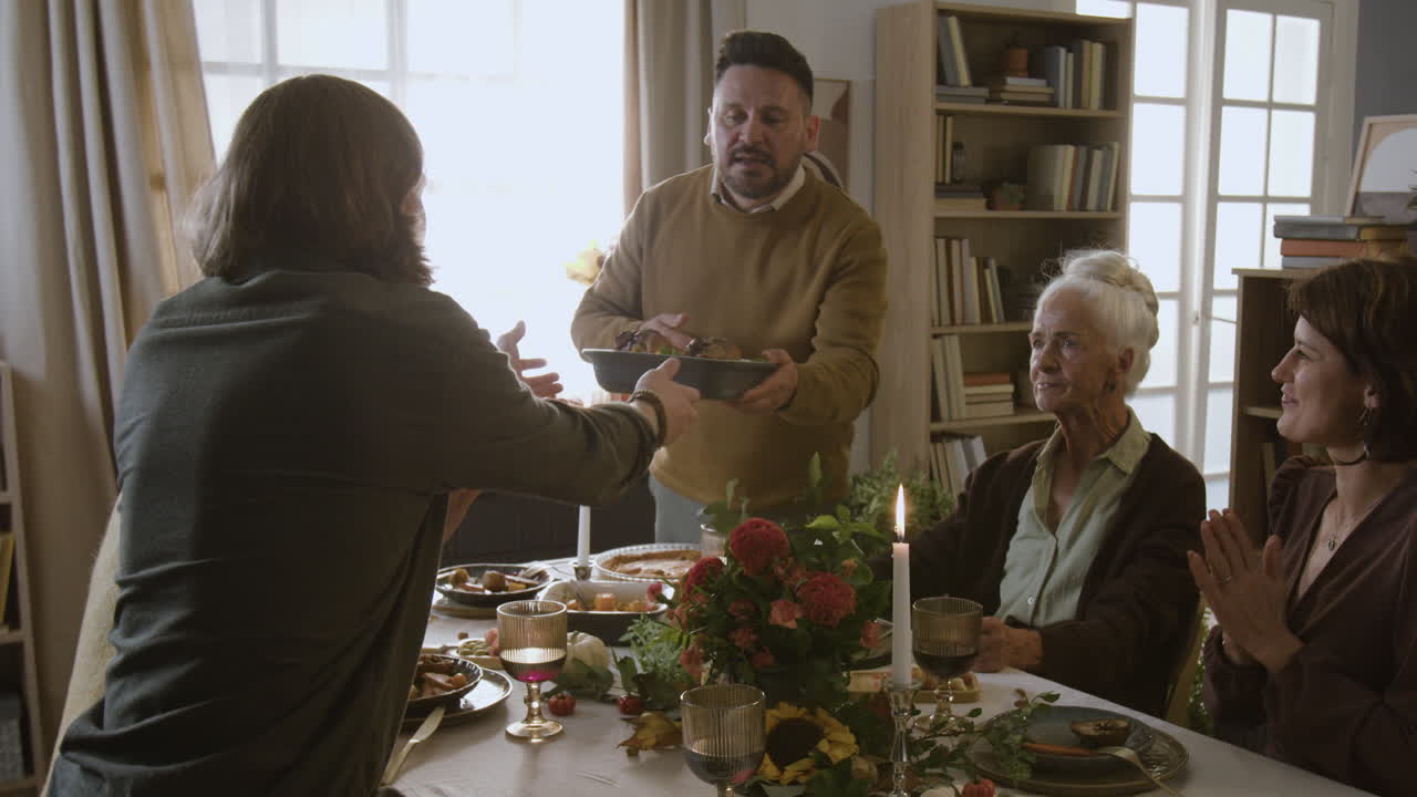Family Gathering for a Holiday Dinner