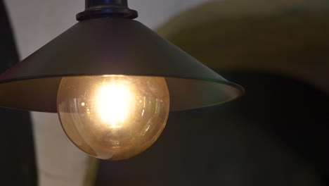hanging lamp with warm light