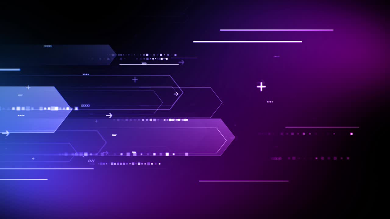 Abstract technology background. Development process motion in cyber space.