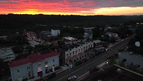 Colorful-sunrise-in-downtown-city