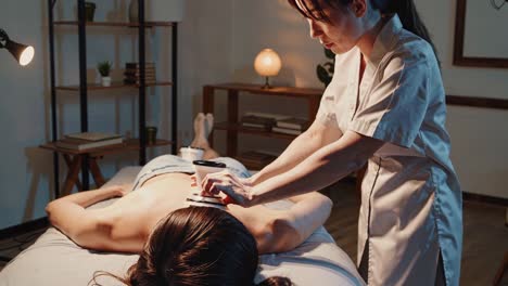 Back Massage with Cupping Therapy