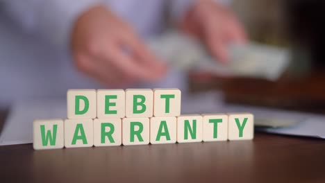 concept of paying a debt warranty