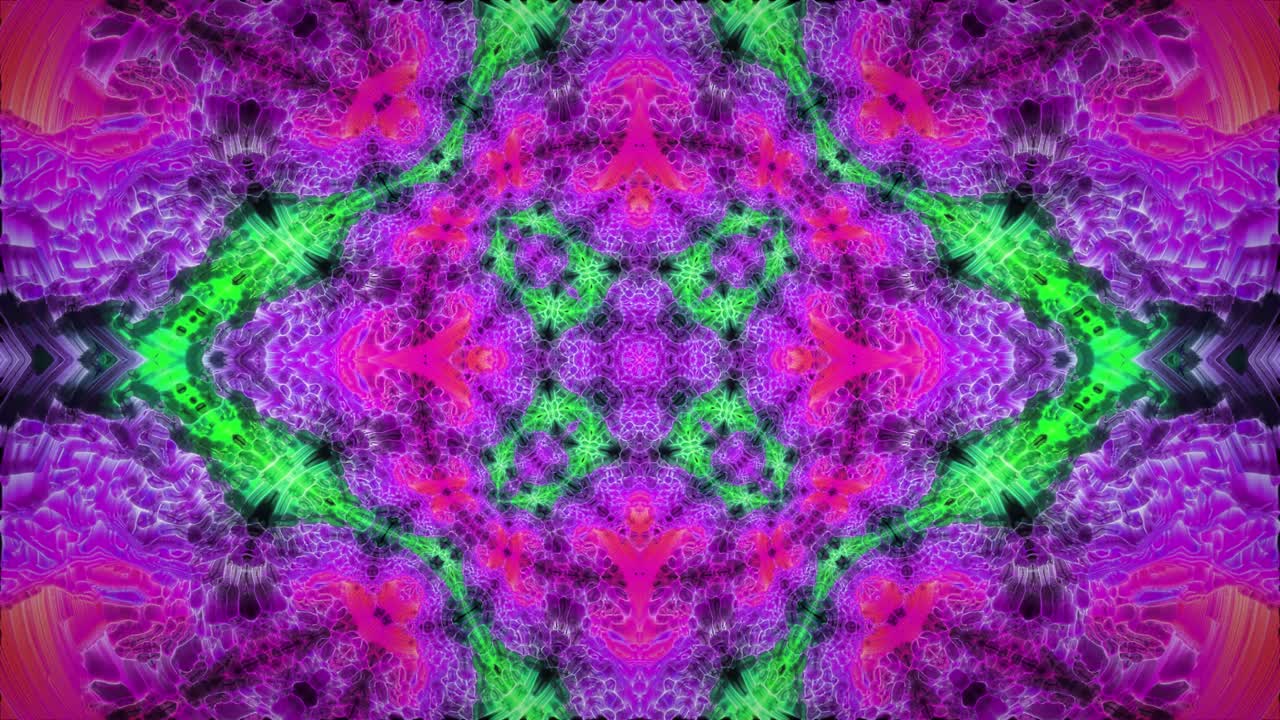 hermoso patrón de caleidoscopio multicolor - animación