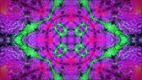 Schönes-Mehrfarbiges-Kaleidoskopmuster---Animation