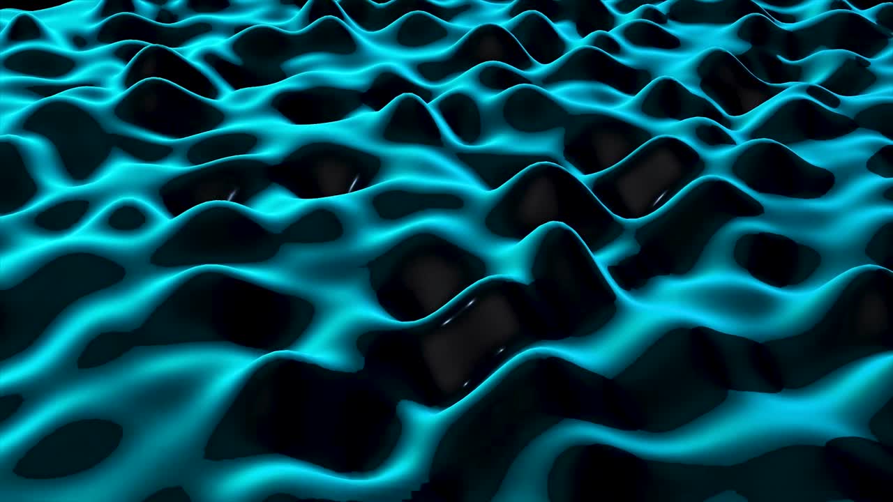 Dark mysterious changing surface. Loop ready animation. Animation of matter in motion