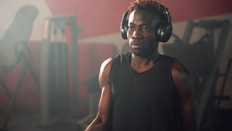 man working out in the gym