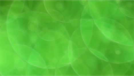 animación de fondo de círculos verdes que se encogen y crecen