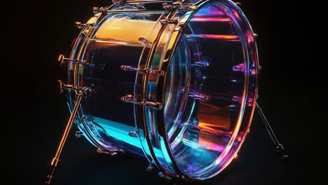 colorful transparent bass drum