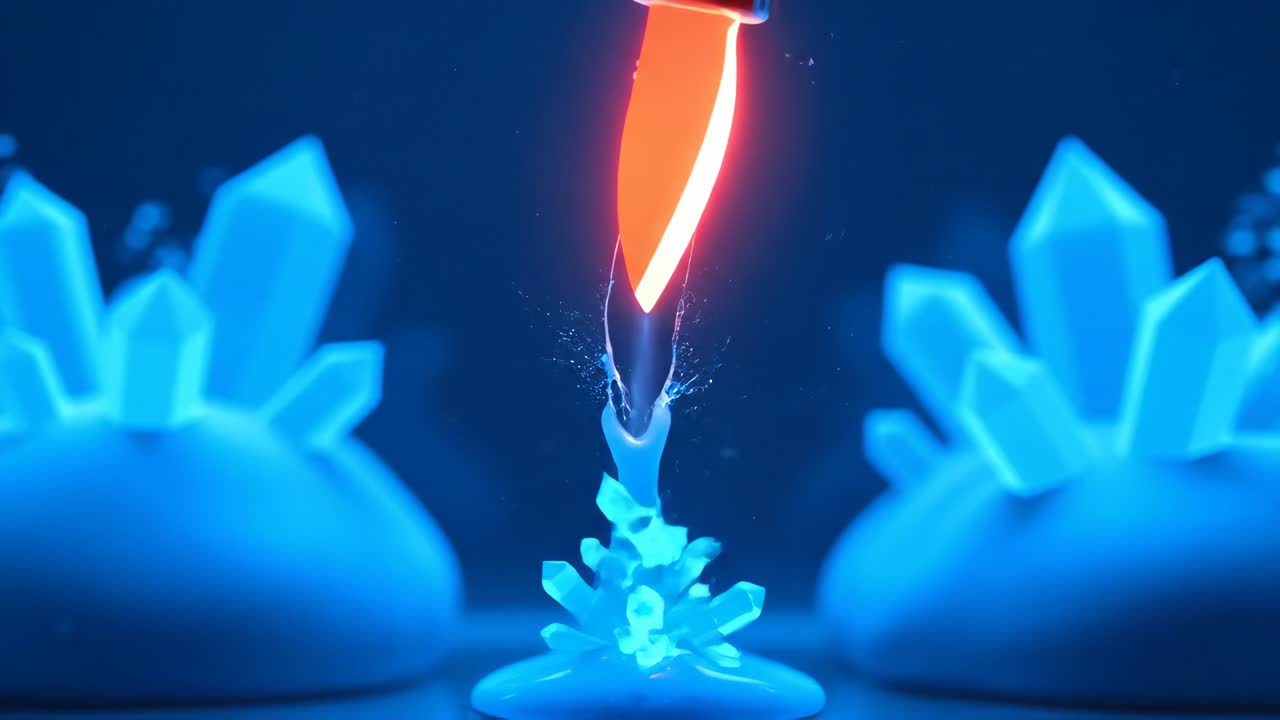 Crystals Forming in Laboratory