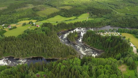 ristafallet waterfall in the western part of jamtland is listed as one of the most beautiful waterfalls in sweden.