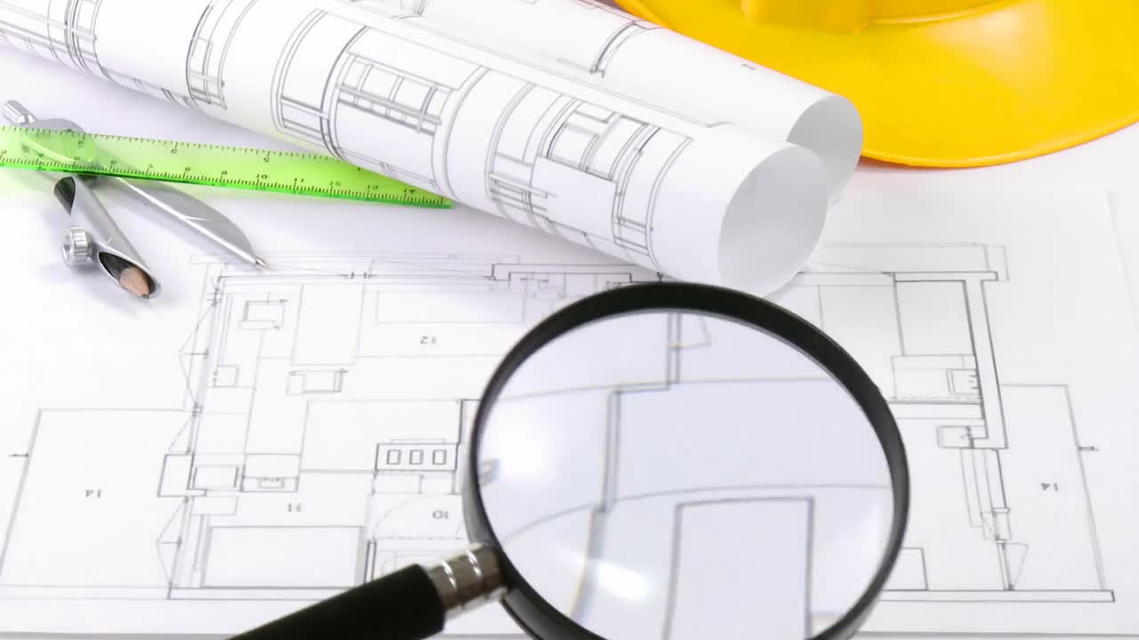 imágenes de la composición de la arquitectura en una mesa