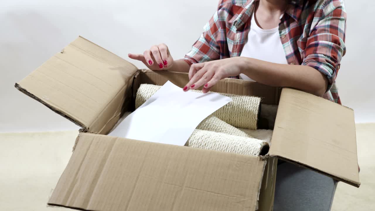 современная мебель для кошек, распаковка и сборка.