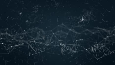 abstract polygonal network technology background dots lines network connection space low poly data