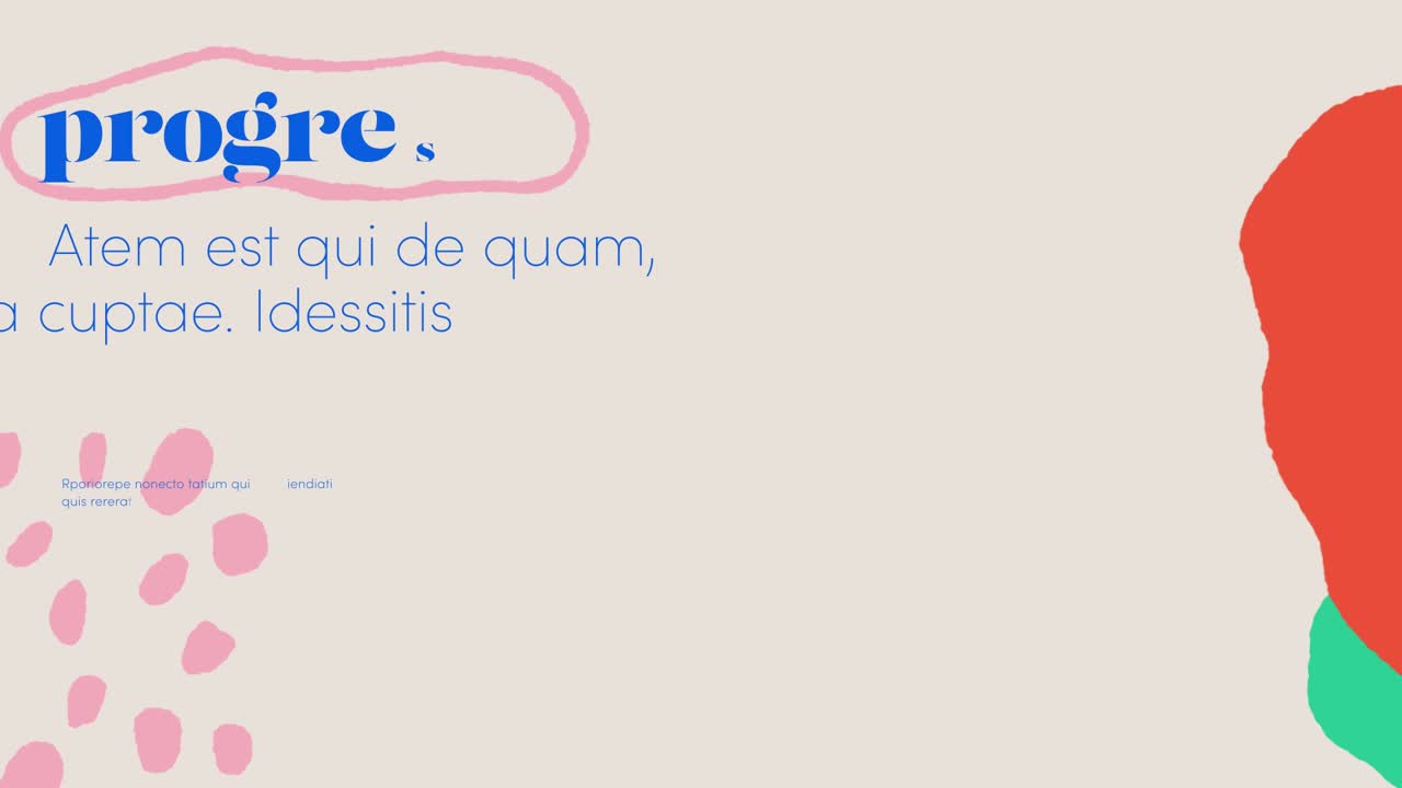 Modelo de apresentação Business animado com detalhes de equipe e projeto