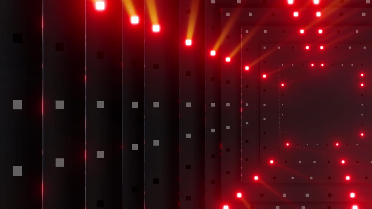 túnel de luz roja abstracto