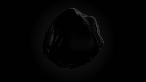 3d animation moving black sphere moving irregular