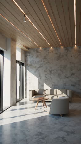 modern minimalist waiting area