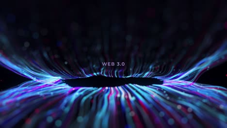 3d vj loop, fondo abstracto con flujo futurista de líneas de brillo multicolor. rayas de luz vuelan pasar cámara o vuelo a través del flujo de datos. rayos brillantes de neón en el flujo de luz de motionhi tech. velocidad de la luz. video de stock rusia, resolución 4k, resumen, fondo