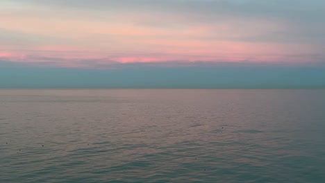 color rosa cielo horizonte azul mar paisaje horizonte océano onda tranquila la tranquila vista panorámica del mar escuchar música calma y la mirada a los colores mínimos del mar amplia vista playa de ocio
