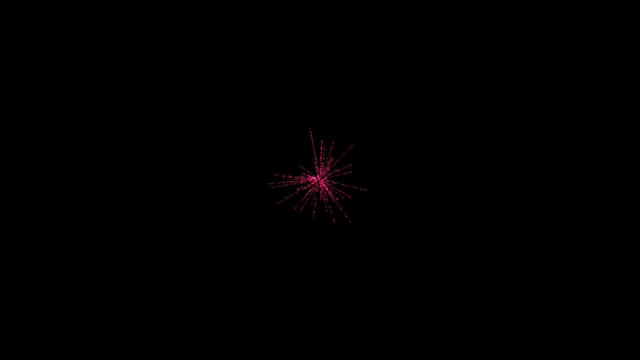 conjunto de animación de elementos de fuegos artificiales. resolución 4k