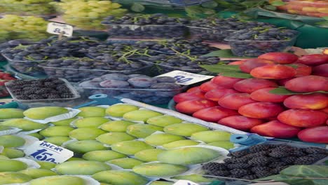 fresh fruit at a farmers market