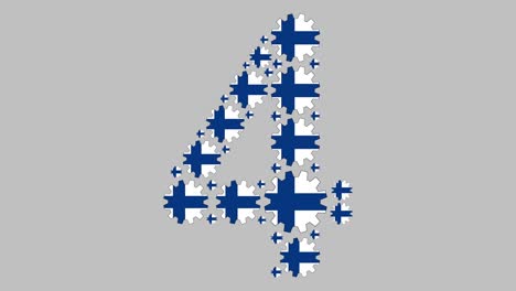 número cuatro finlandés