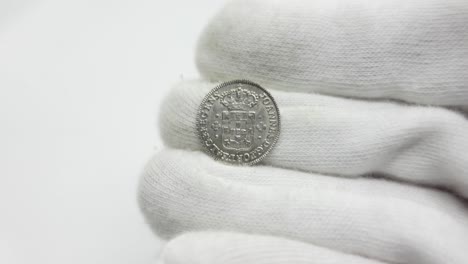 moedas antigas. moeda de prata portuguesa 18