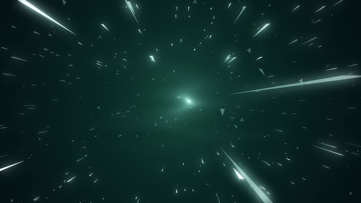 Abstract retrograde of warp or hyperspace motion following the turquoise Line