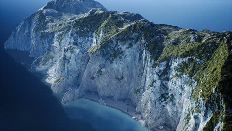 islands of norway with rocks and cliffs